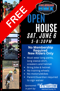 High Springs BMX | Open House | June 6th 5-6:30PM